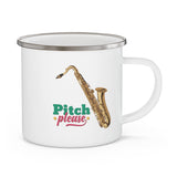 [Pitch Please] Tenor Saxophone - Enamel Camping Mug