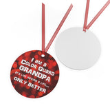Color Guard Grandpa - Life - Metal Ornament