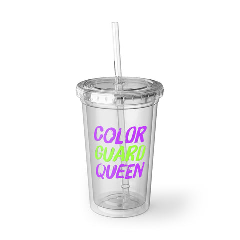 Color Guard - Queen - Magenta/Green - Suave Acrylic Cup