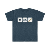 Eat, Sleep, Play - Bari Sax - Unisex Softstyle T-Shirt