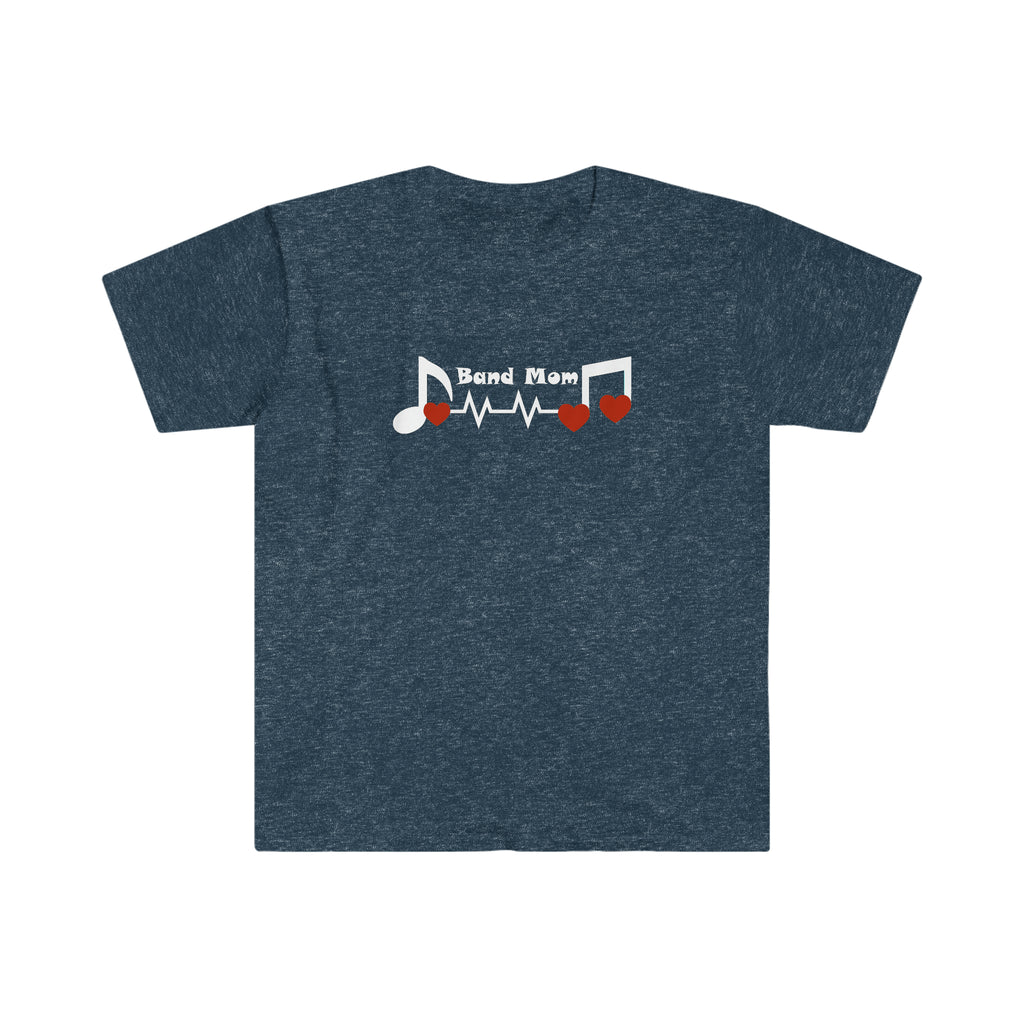 Band Mom - Heartbeat - Unisex Softstyle T-Shirt