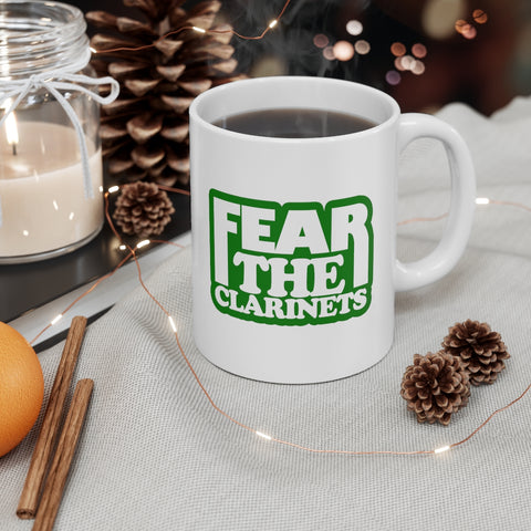 Fear The Clarinets - Green - 11oz White Mug