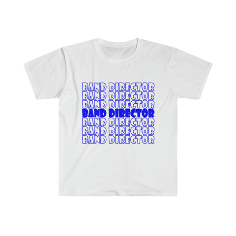 Marching Band - Blue Retro - Unisex Softstyle T-Shirt