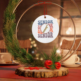 Senior Retro - Bari Sax - Metal Ornament