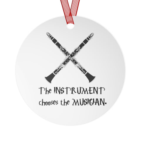 Instrument Chooses - Clarinet - Metal Ornament