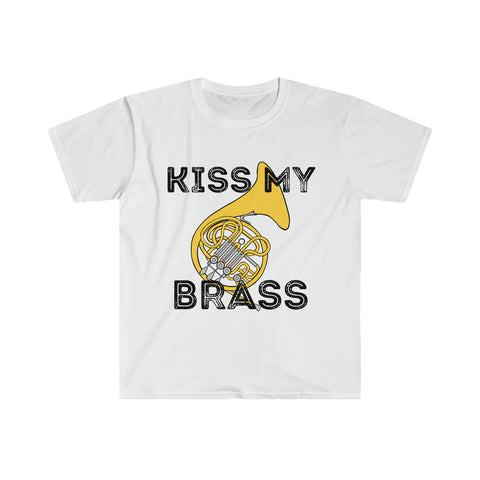 Kiss My Brass - French Horn - Unisex Softstyle T-Shirt
