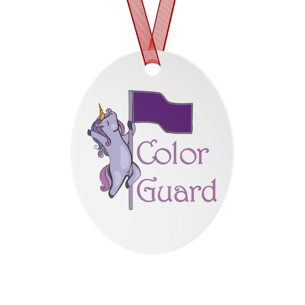 Color Guard - Unicorn - Metal Ornament