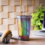 Vintage Rainbow Paint - Piccolo - Suave Acrylic Cup
