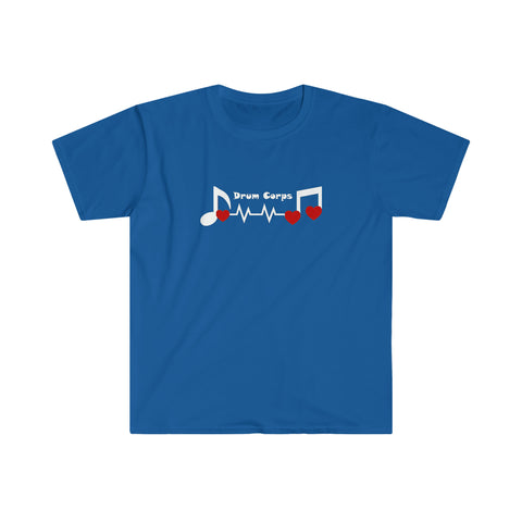 Drum Corps - Heartbeat - Unisex Softstyle T-Shirt