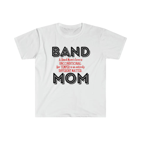 Band Mom - Temper - Unisex Softstyle T-Shirt