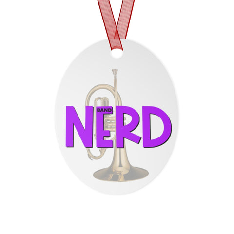 Band Nerd - Mellophone - Metal Ornament