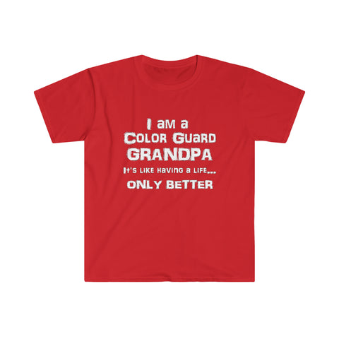 Color Guard Grandpa - Life - Unisex Softstyle T-Shirt