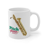 [Pitch Please] Baritone Saxophone - 11oz White Mug
