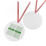 Color Guard - Retro - Green - Metal Ornament