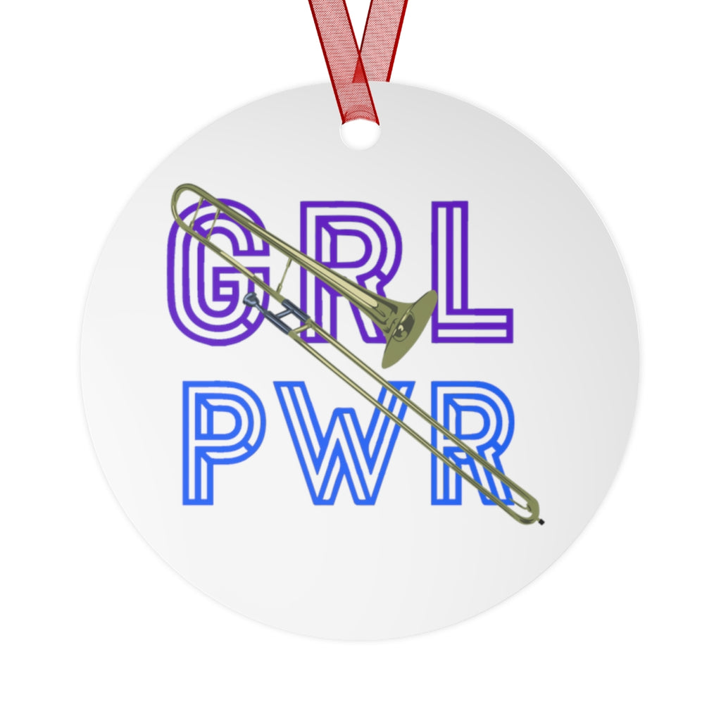 GRL PWR - Trombone - Metal Ornament