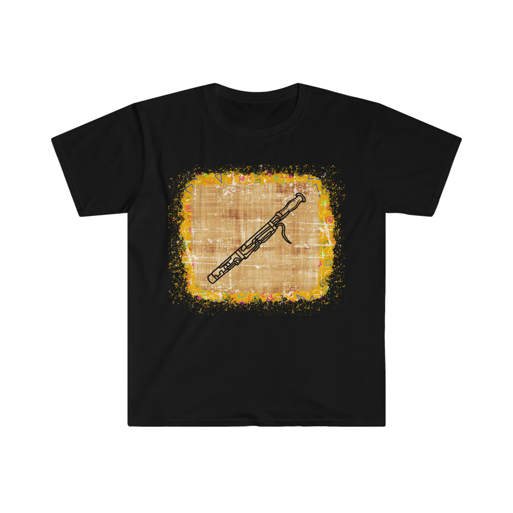Vintage Yellow Burlap - Bassoon - Unisex Softstyle T-Shirt