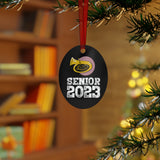 Senior 2023 - White Lettering - Tuba - Metal Ornament