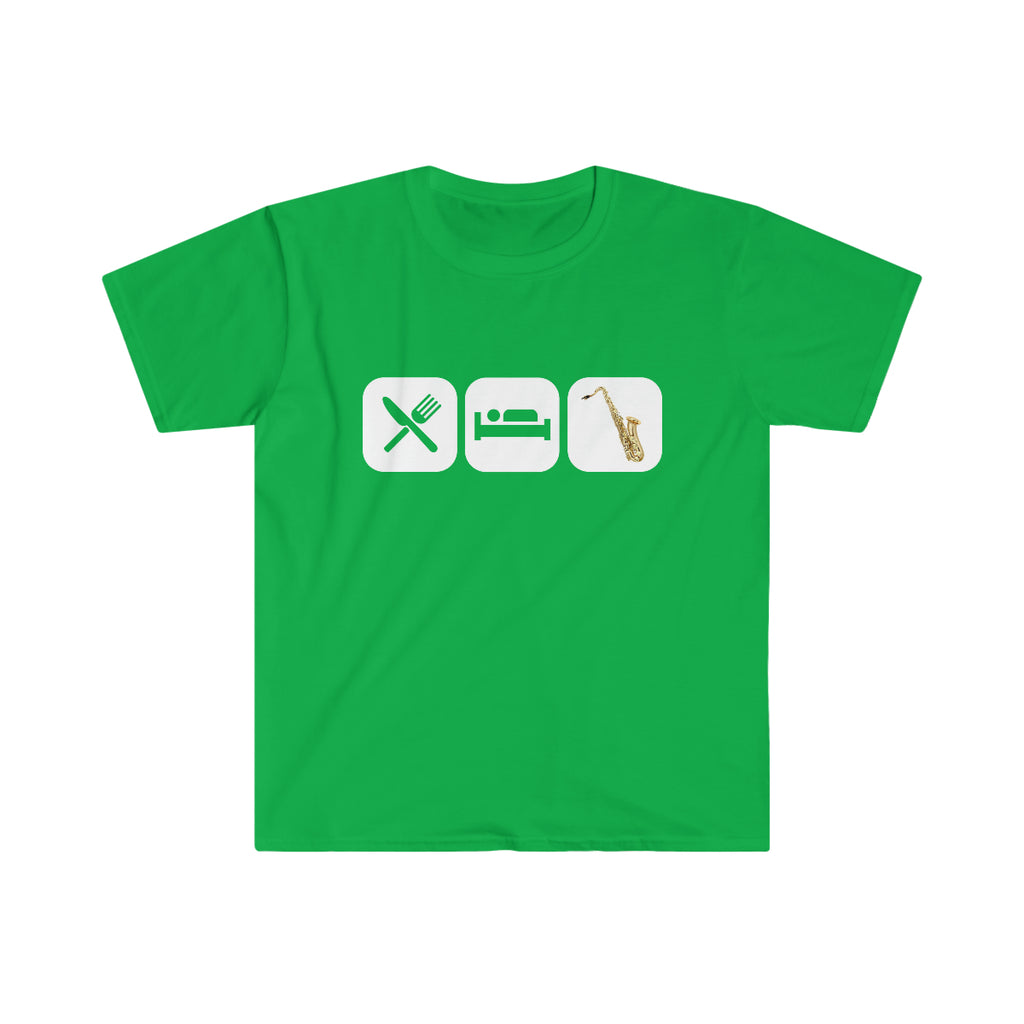 Eat, Sleep, Play - Tenor Sax - Unisex Softstyle T-Shirt