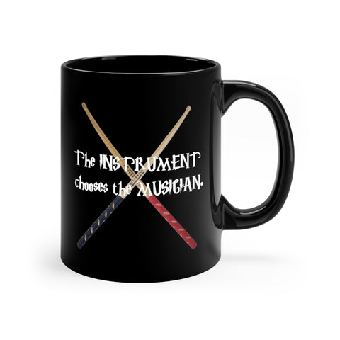 Instrument Chooses - Drumsticks 2 - 11oz Black Mug