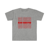 Band Director - Retro - Red - Unisex Softstyle T-Shirt
