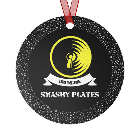 Smashy Plates - Drumline - Metal Ornament