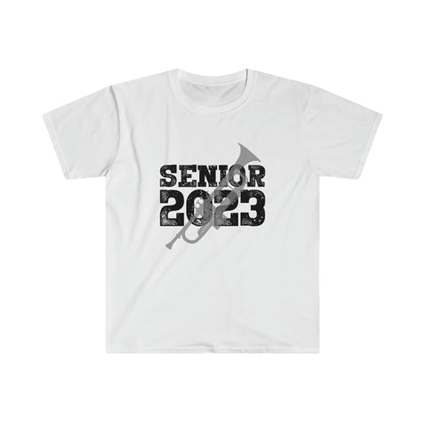 Senior 2023 - Black Lettering - Trumpet - Unisex Softstyle T-Shirt