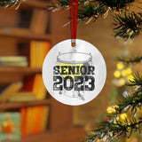 Senior 2023 - Black Lettering - Timpani - Metal Ornament