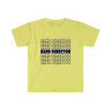 Band Director - Retro - Navy - Unisex Softstyle T-Shirt