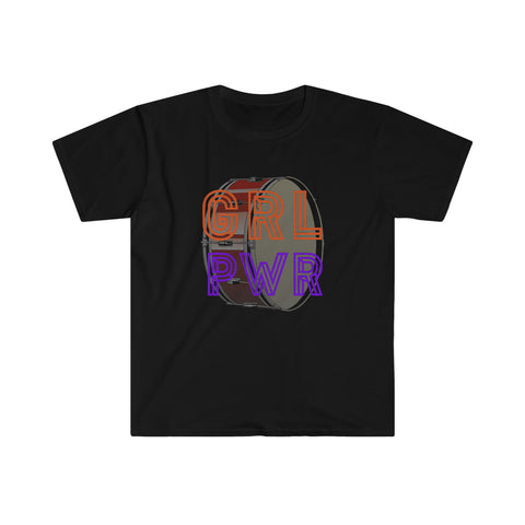 GRL PWR - Bass Drum - Unisex Softstyle T-Shirt