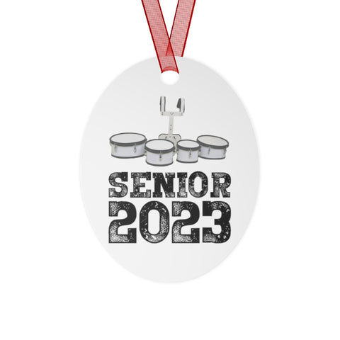 Senior 2023 - Black Lettering - Tenors/Quads - Metal Ornament