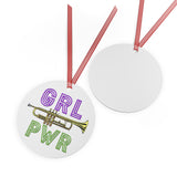 GRL PWR - Trumpet - Metal Ornament