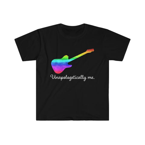 Unapologetically Me - Rainbow - Electric Guitar - Unisex Softstyle T-Shirt