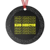 Band Director - Yellow - Metal Ornament
