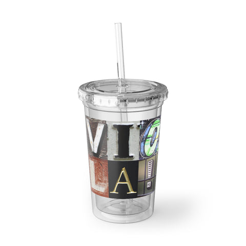 Viola - Artsy Alphabet - Suave Acrylic Cup