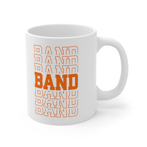 Band - Retro - Orange - 11oz White Mug