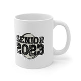 Senior 2023 - Black Lettering - Bass Drum - 11oz White Mug