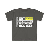 Color Guard - Eat Glitter And Sparkle All Day 3 - Unisex Softstyle T-Shirt