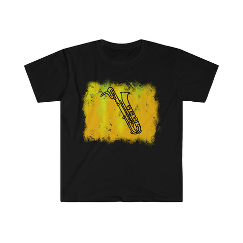 Vintage Yellow Cloud - Bari Sax - Unisex Softstyle T-Shirt