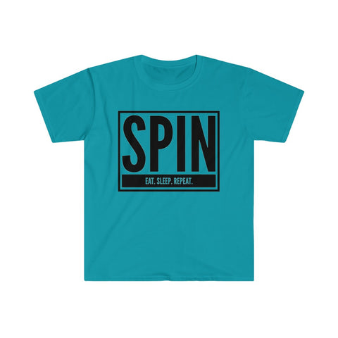 SPIN. Eat. Sleep. Repeat 6 - Color Guard - Unisex Softstyle T-Shirt