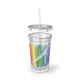 Vintage Rainbow Paint - Bassoon - Suave Acrylic Cup