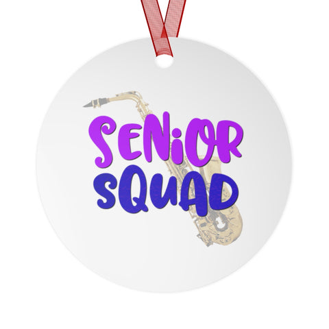 Senior Squad - Alto Sax - Metal Ornament