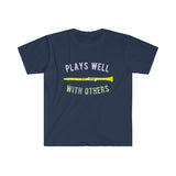 Plays Well With Others - Clarinet - Unisex Softstyle T-Shirt
