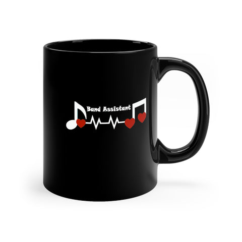 Band Assistant - Heartbeat - 11oz Black Mug