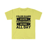 Color Guard - Eat Glitter And Sparkle All Day 9 - Unisex Softstyle T-Shirt