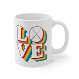 LOVE - Drumsticks - 11oz White Mug