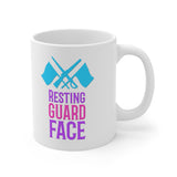 Resting Guard Face - 11oz White Mug