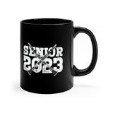 Senior 2023 - White Lettering - Clarinet - 11oz Black Mug
