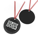 Senior 2023 - White Lettering - Color Guard 3 - Metal Ornament