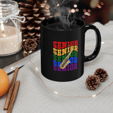 Senior Rainbow - Alto Sax - 11oz Black Mug