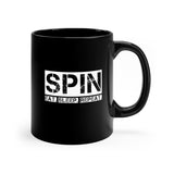 SPIN. Eat. Sleep. Repeat 5 - Color Guard - 11oz Black Mug